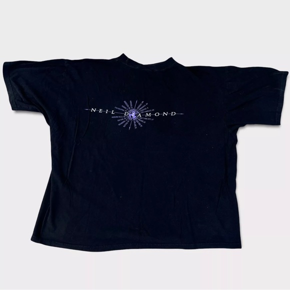 Vintage 1993 Neil Diamond American Tour Graphic Tshirt Size XL BOXY FIT - Picture 2 of 5